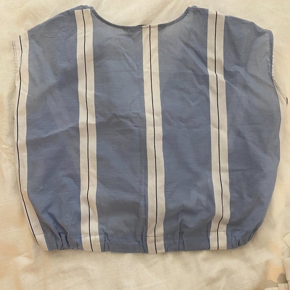 White and blue Zara top - Picture 2 of 2